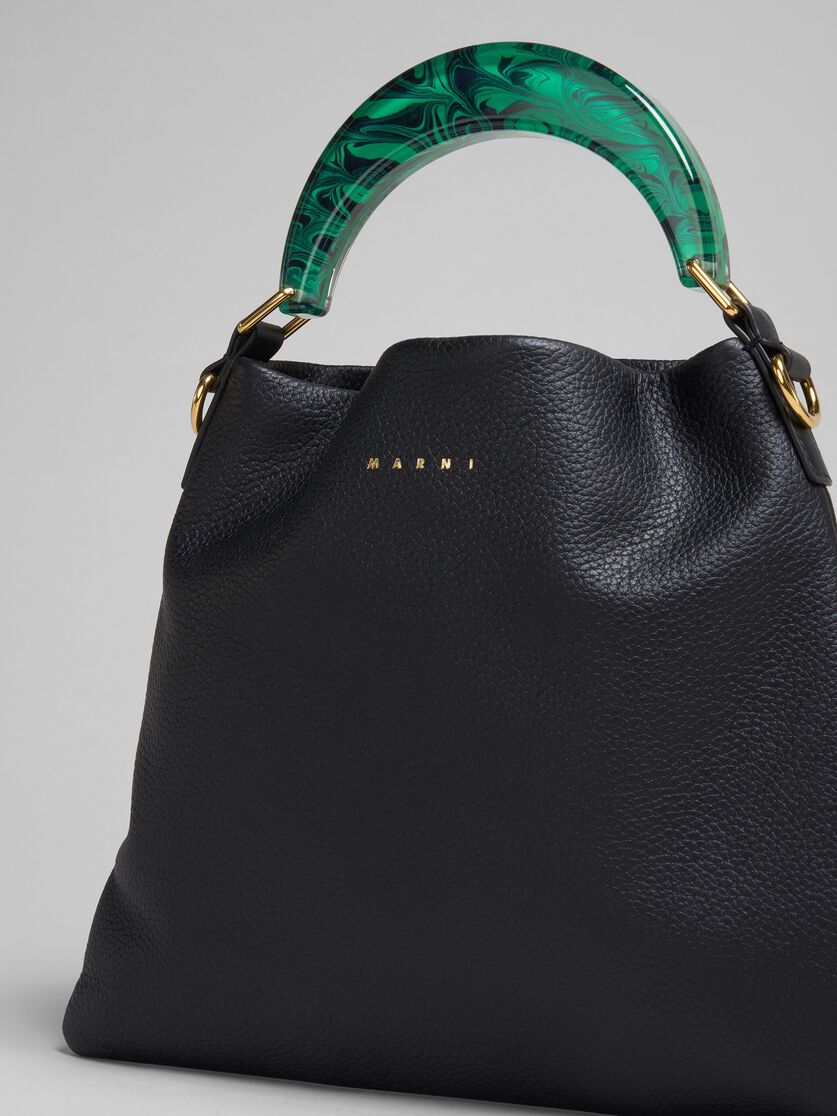 Venice Small Bag in black leather - Shoulder Bag - Image 5