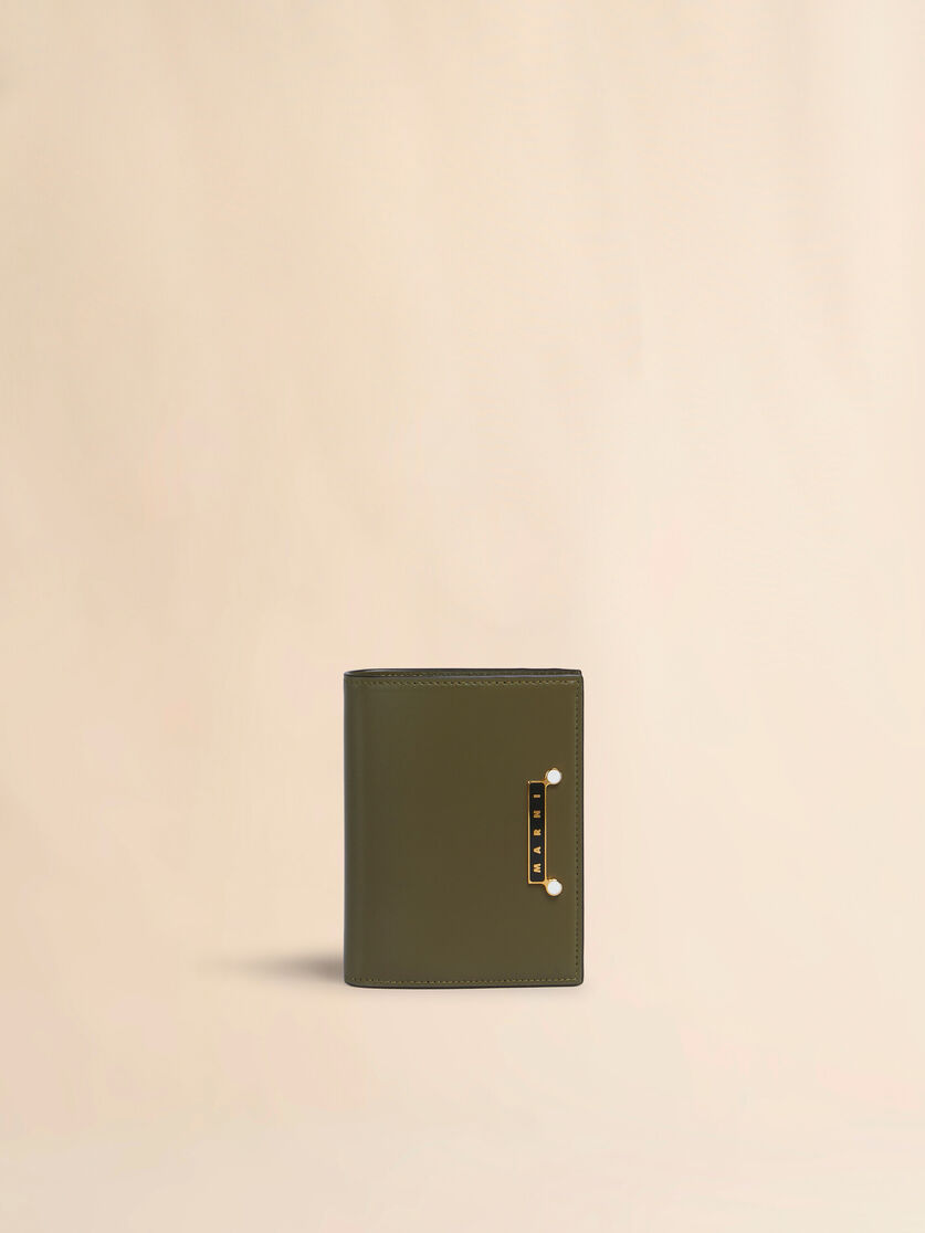 ブラウン レザー製 Envelope 二つ折りウォレット - 財布 - Image 1