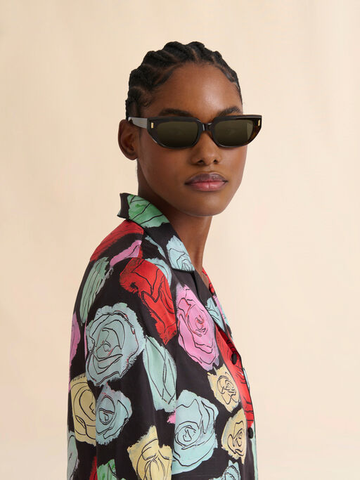 Tortoiseshell acetate Etezea sunglasses - Optical