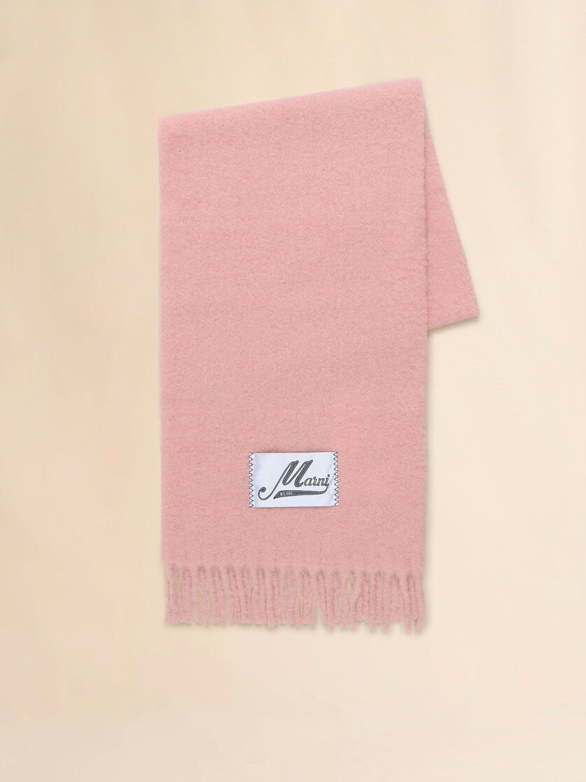 Light blue alpaca scarf - Scarves - Image 1