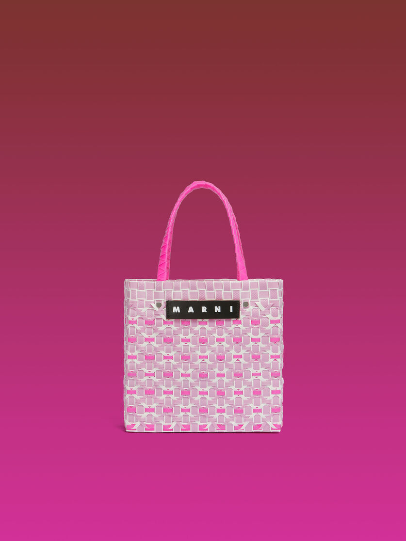 ブルー レッド MARNI MARKET Criss-Cross ミニ バスケットバッグ - ショッピングバッグ - Image 1