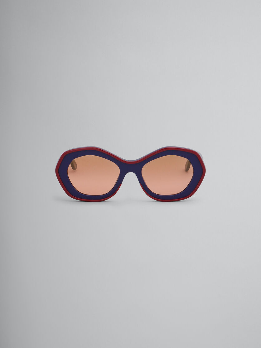 Blue Ulawun Vulcano acetate sunglasses | Marni 