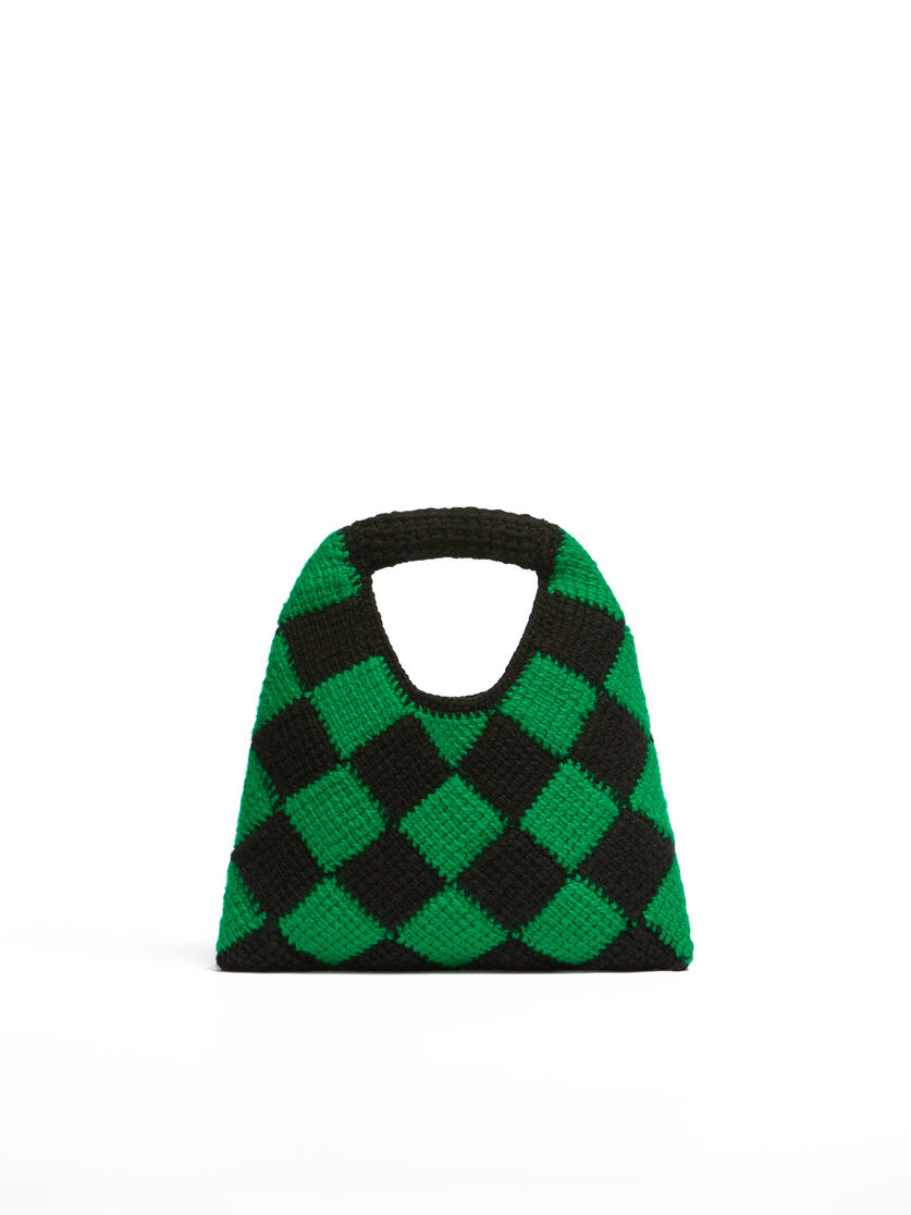 ブルー&ブラウン MARNI MARKET DIAMOND テックウールバッグ ミニ - ショッピングバッグ - Image 3