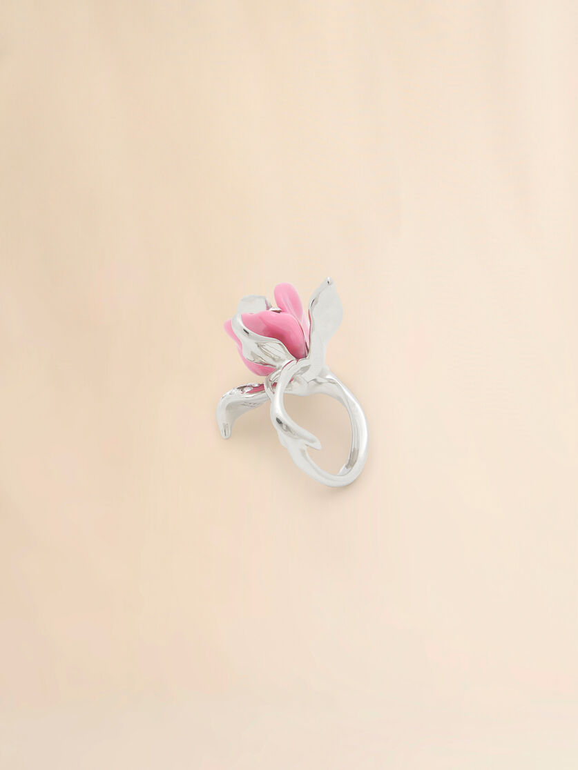 Silver tulip ring - Rings - Image 3
