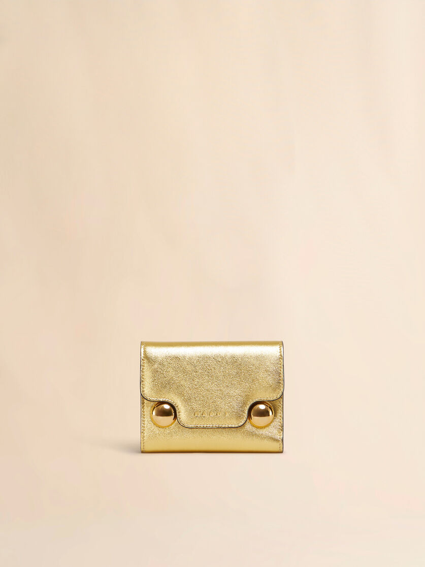Silver leather Trunkaroo trifold wallet - Wallets - Image 1