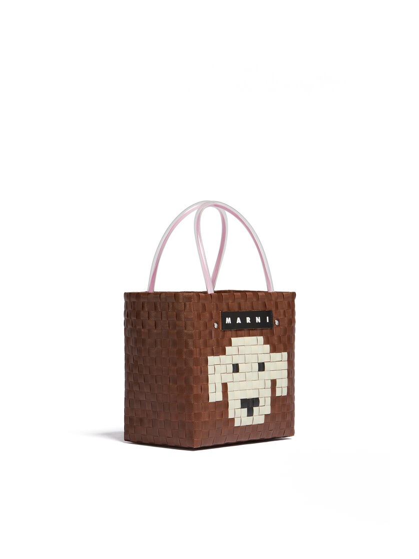 Light pink MARNI MARKET ANIMAL BASKET bag - Shopping Bags - Image 2