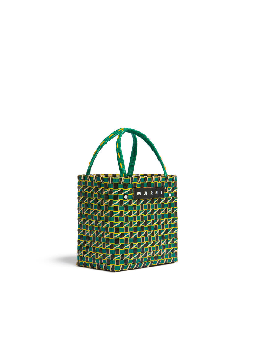 Brown Marni Market Diagonal Cable Mini Basket Bag - Shopping Bags - Image 2