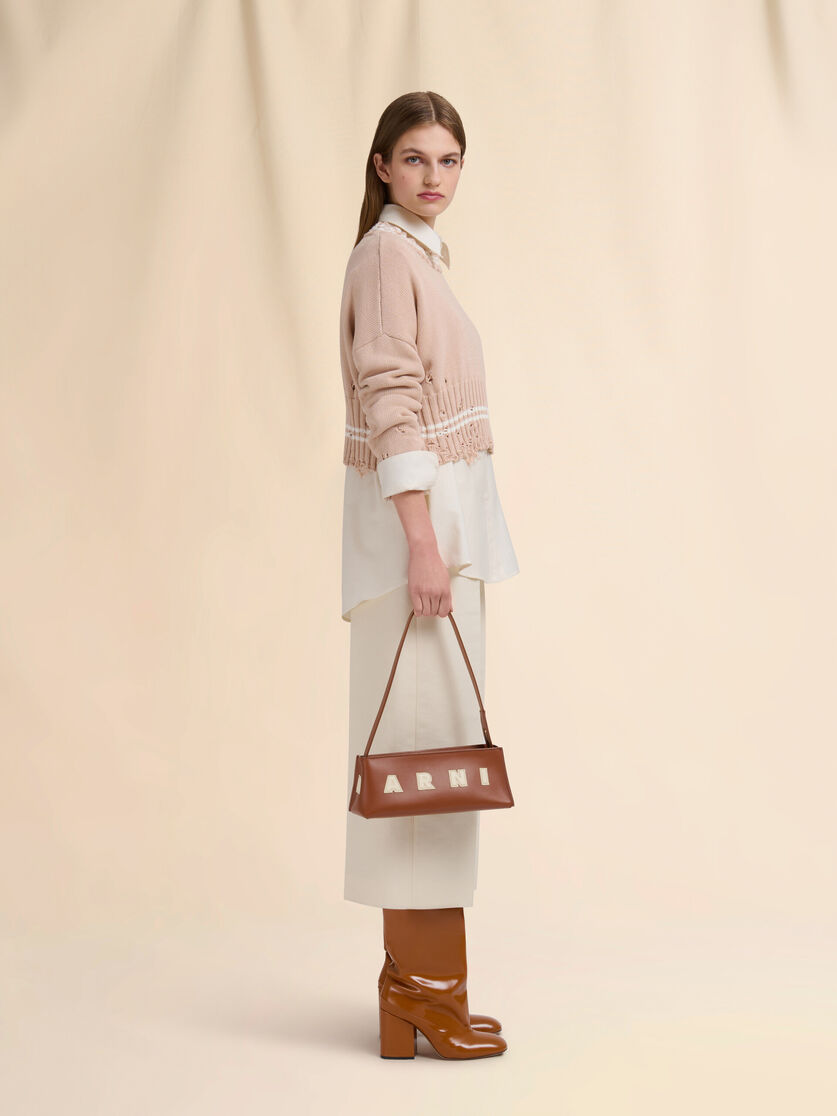 Cream leather Museo baguette bag - Shoulder Bags - Image 2