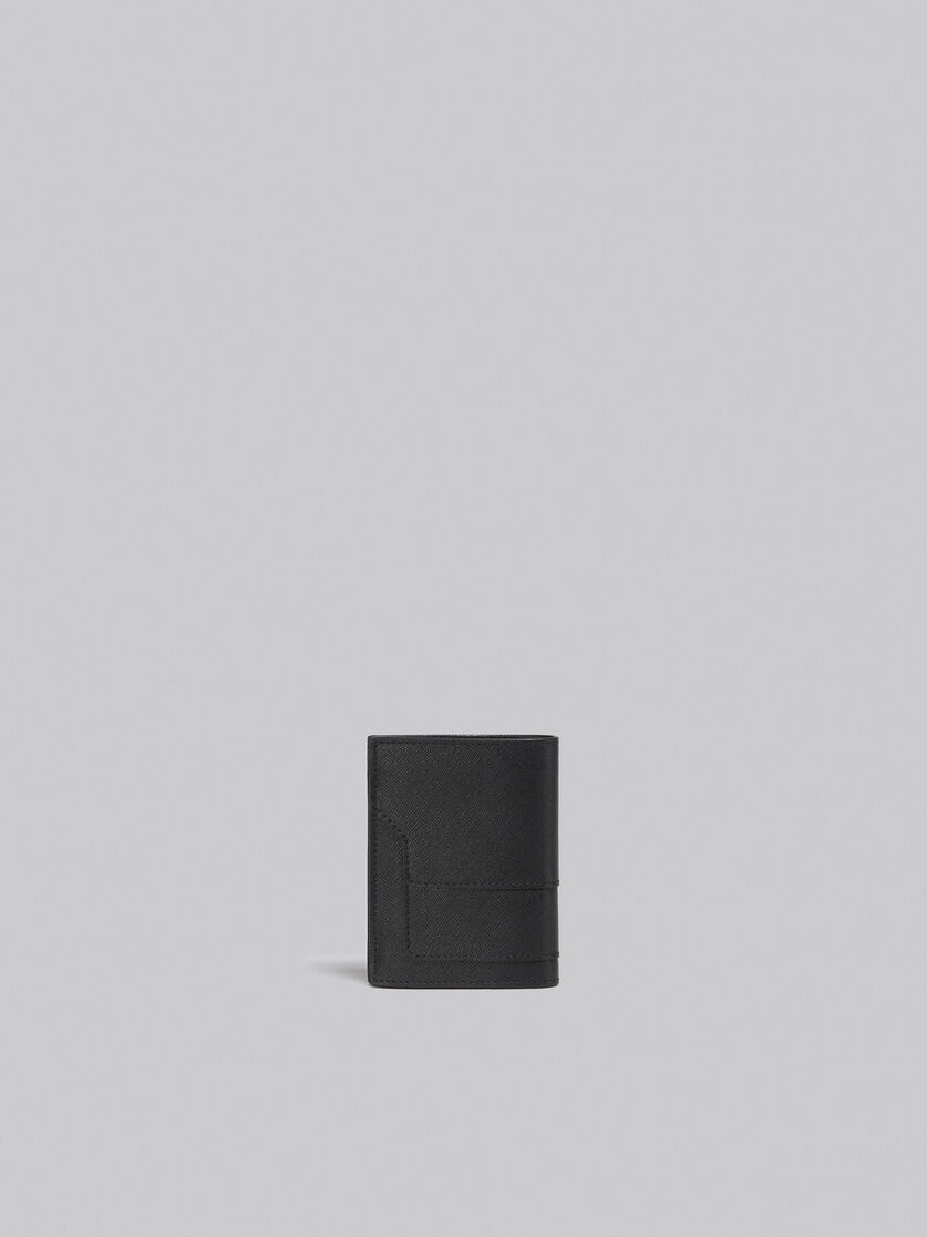 Black saffiano leather bi-fold wallet - Wallets - Image 3