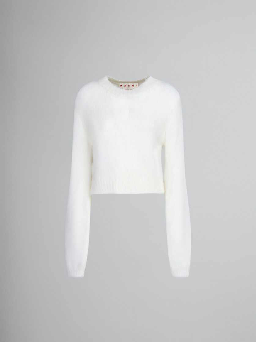 White mohair jumper - Pullovers - Image 1