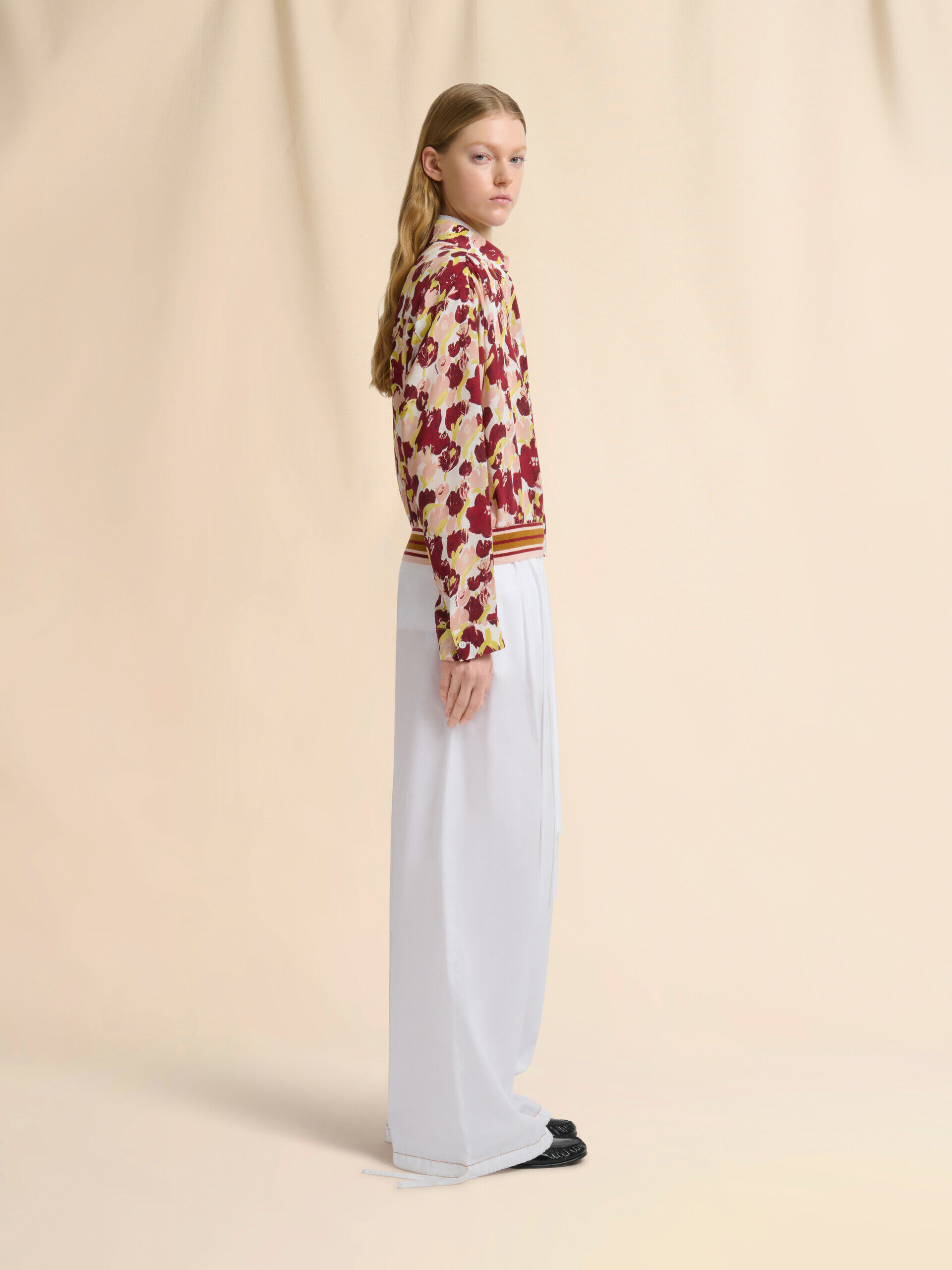 White poplin drawstring trousers | Marni