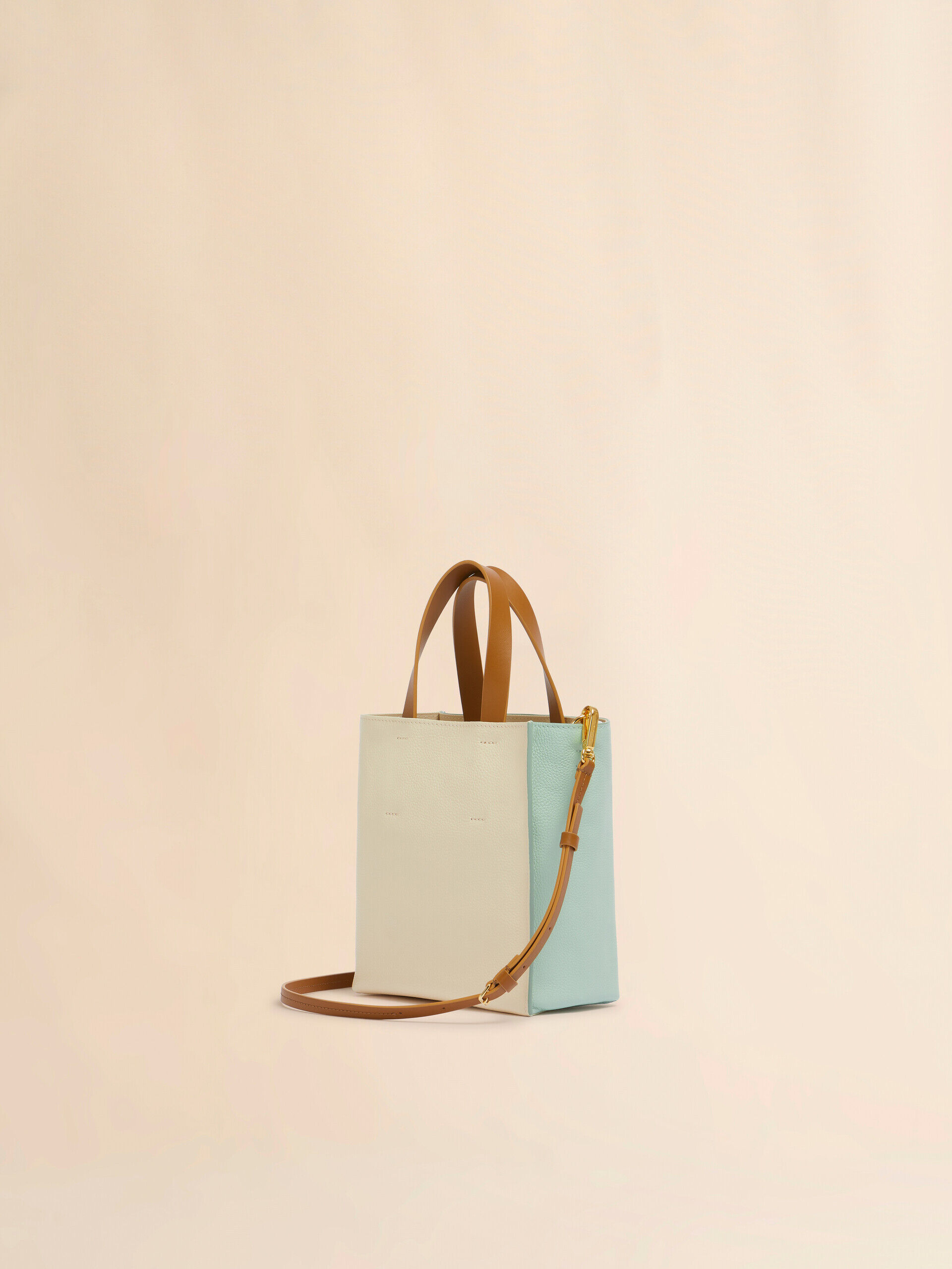 MARNI スモール ショッピングバッグ ミュゼオ ショッピング バッグ スモール ブラック 黒