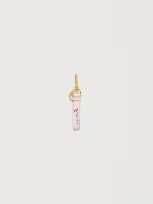 Pink leather keyring with Marni Mending - Key Rings