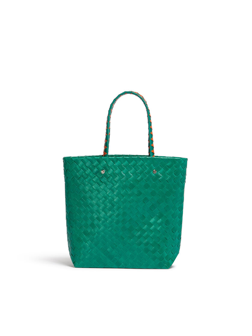 MARNI MARKET BORA small bag in green flower motif - Shopping Bags - Image 3