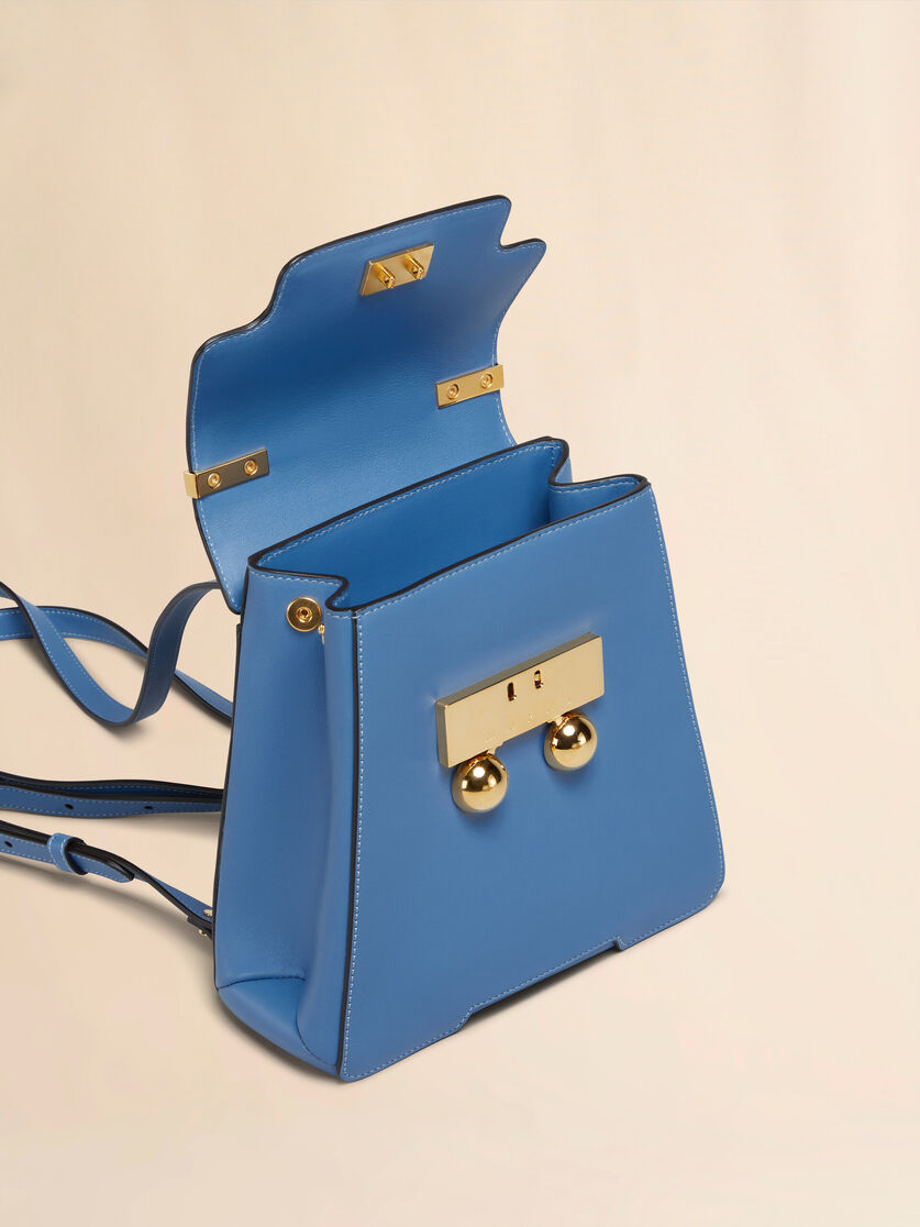 Blue leather Trunkaroo backpack - Backpacks - Image 3