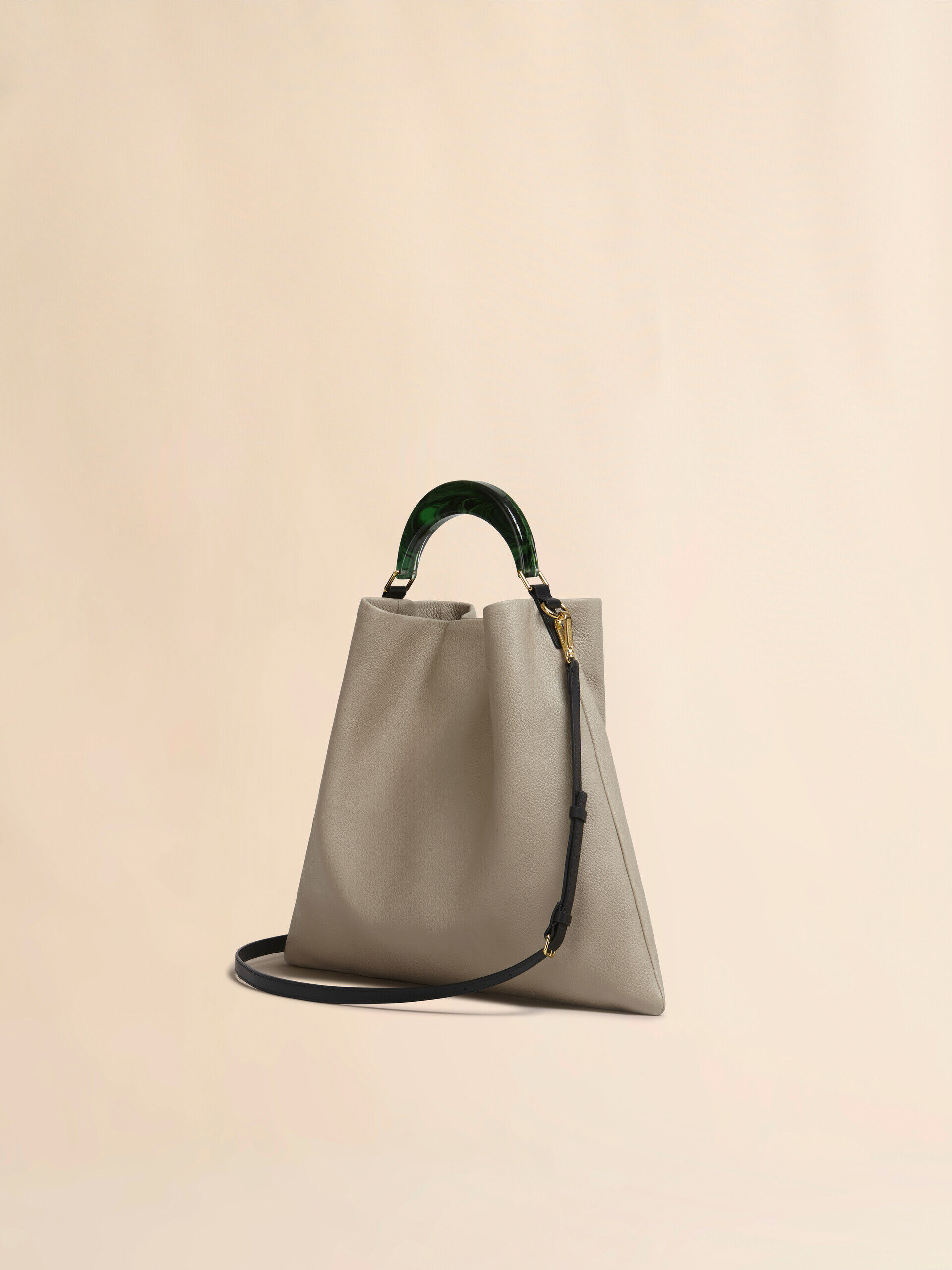 Venice Medium Bag in beige leather | Marni