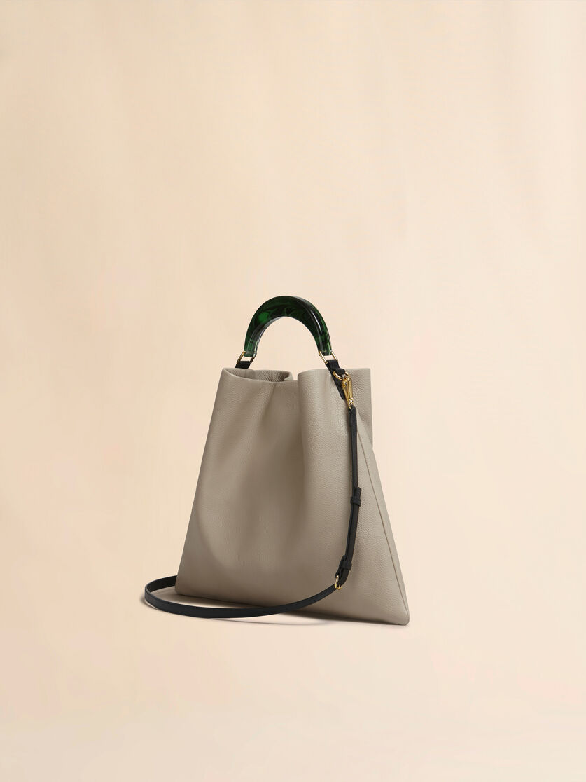 Venice Medium Bag in black leather - Shoulder Bags - Image 3