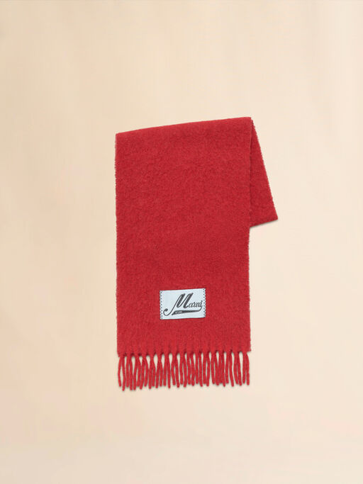 Roter Schal aus Alpaka - Schals