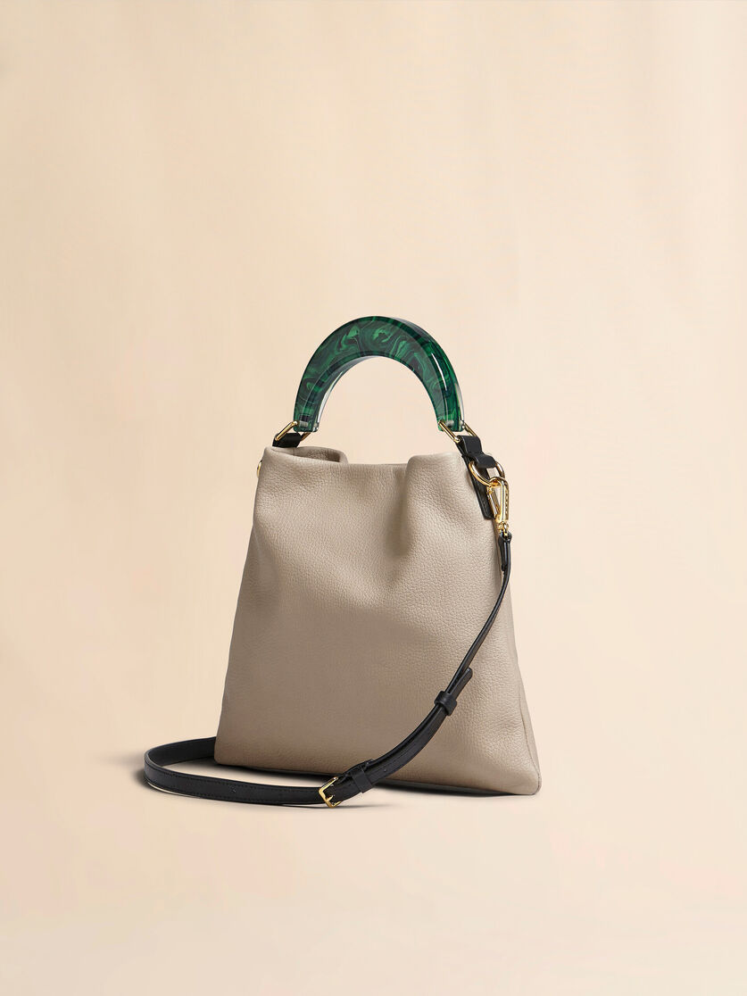 Venice Small Bag in black leather - Shoulder Bags - Image 3