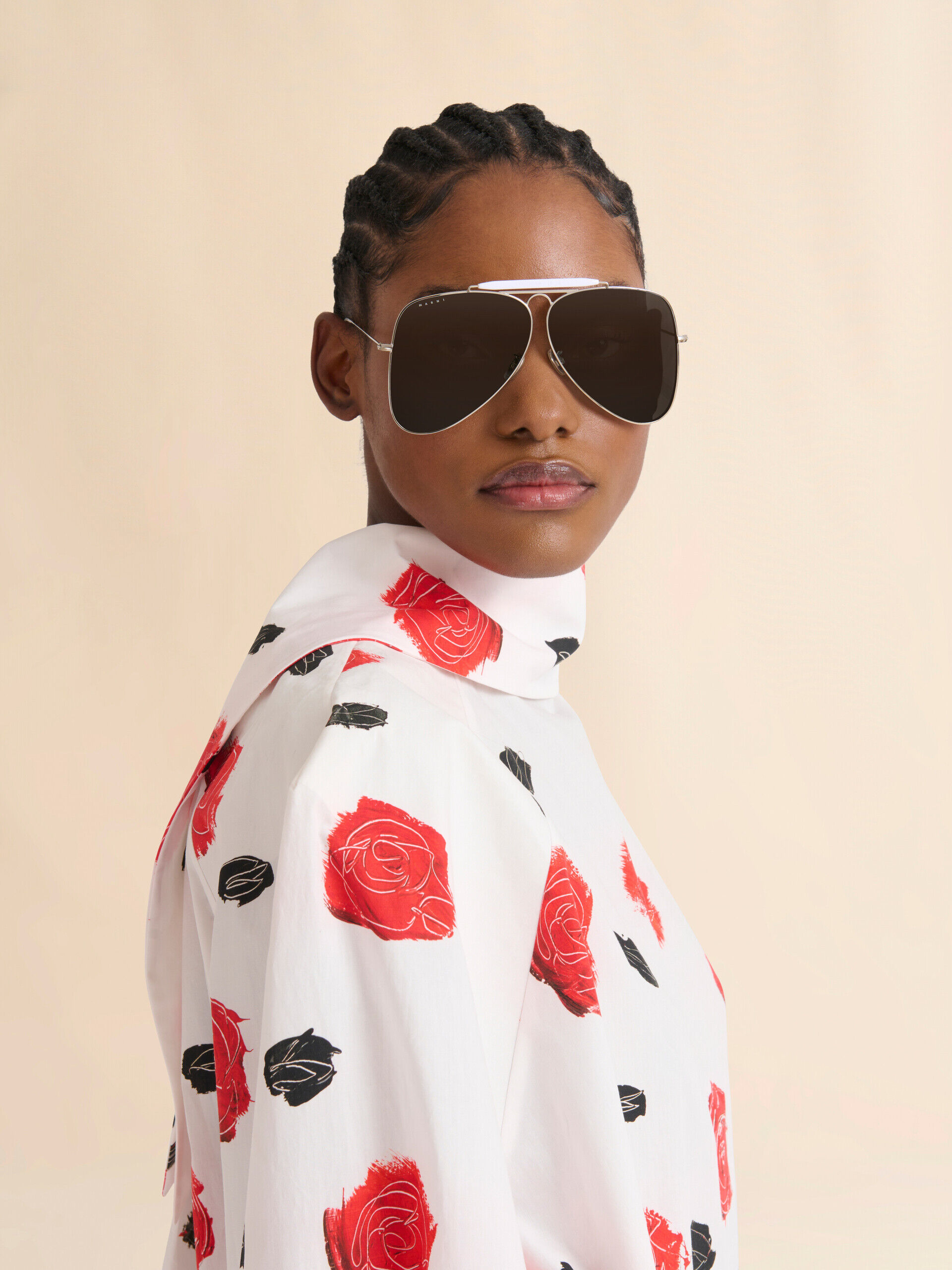 MARNI EDITION ブラウス Silver Zalruha sunglasses | Marni