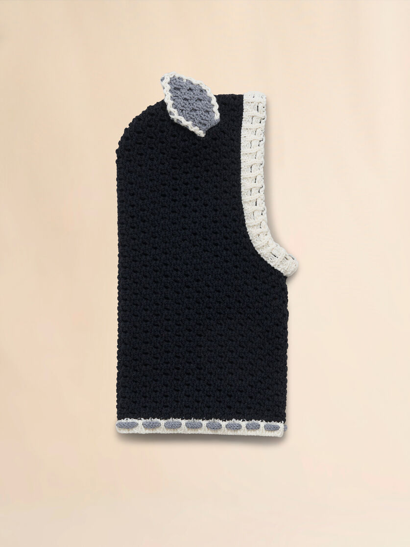 Black wool balaclava with ears - Other accessories - Image 1