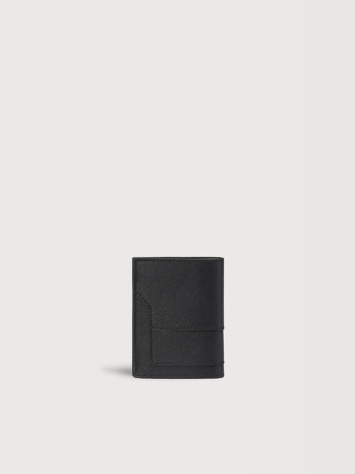 Black saffiano leather bi-fold wallet - Wallets