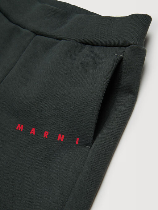 Dark gray cotton fleece tracksuit set - Pants