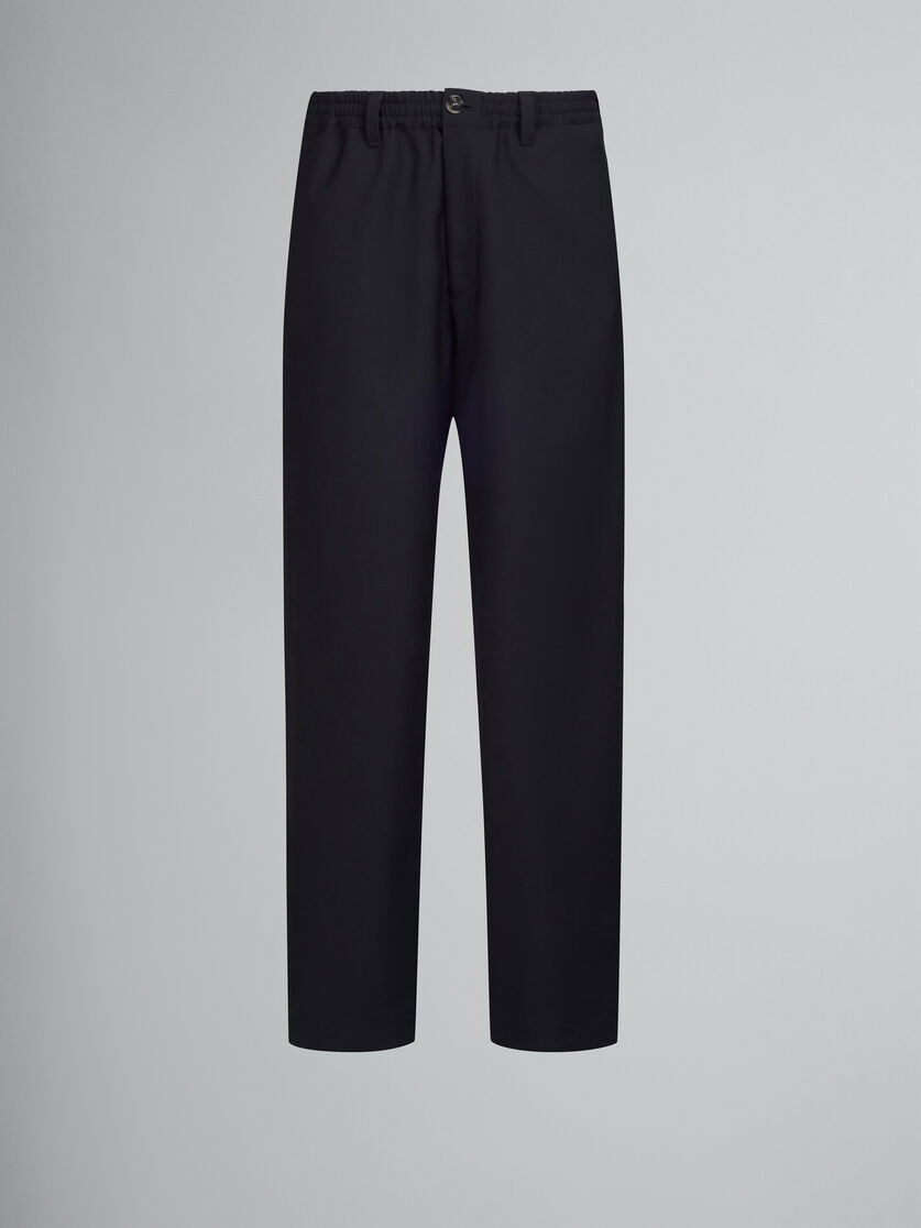 Black tropical wool trousers - Pants - Image 1