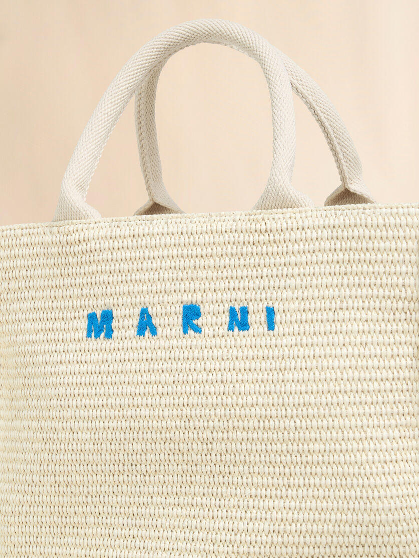 Kleine rosafarbene Tote Bag in Bast-Optik - Shopper - Image 4