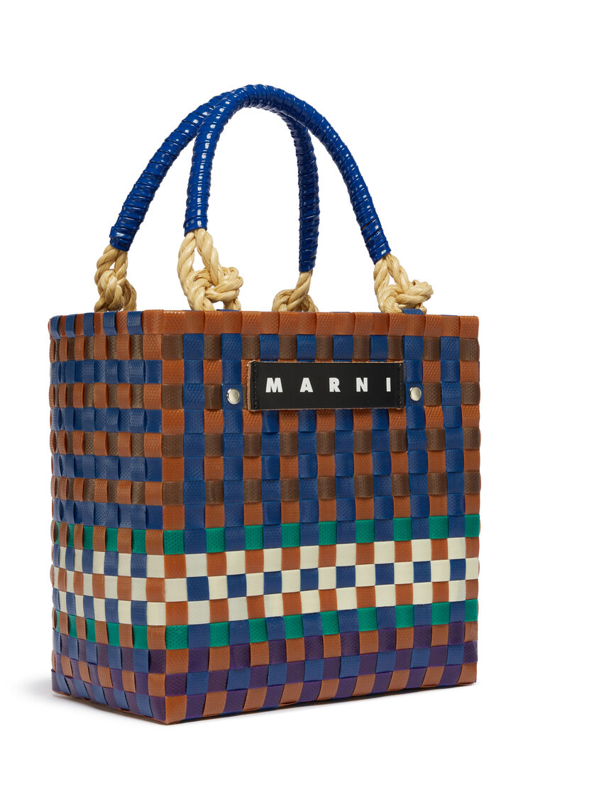 ブルー MARNI MARKET Sunday ミニ バスケットバッグ - ショッピングバッグ - Image 4
