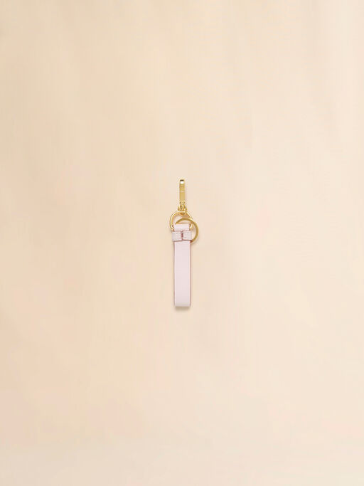 Pink leather keyring with Marni Mending - Key Rings