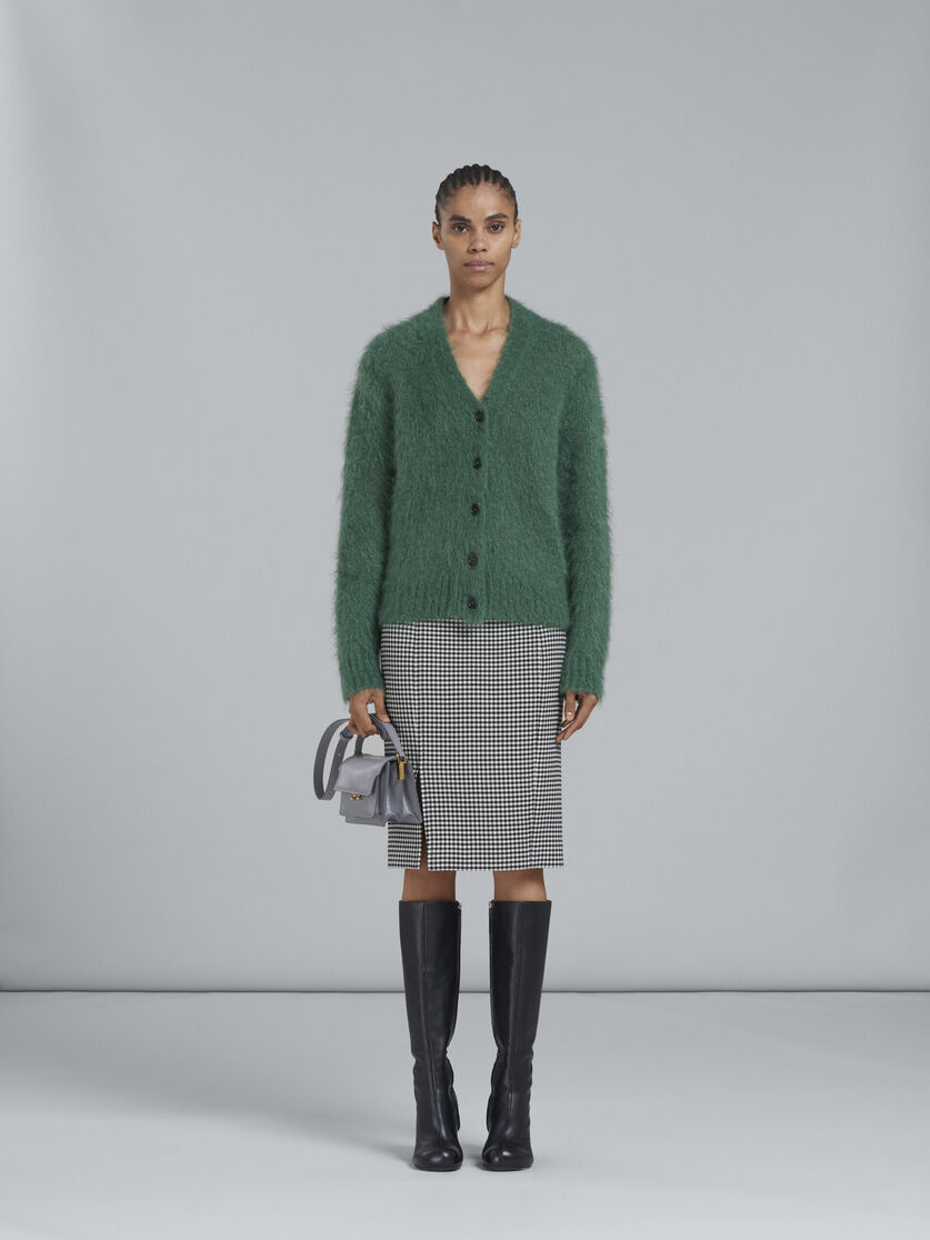 Mini-Tasche TRUNK SOFT aus grauem Leder | Marni 