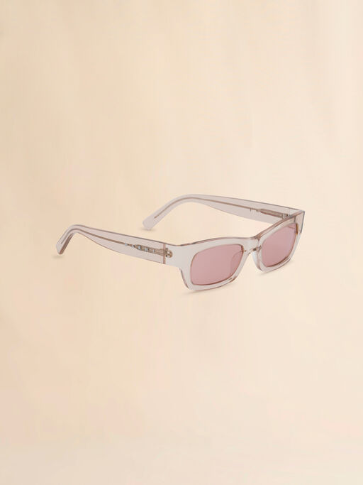 Transparent-cremefarbene Brille Haicli - Optisch