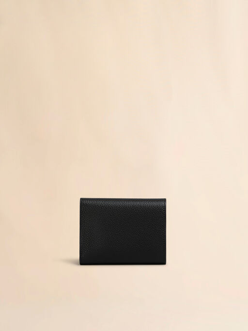 Black leather trifold wallet with Marni Mending - Wallets