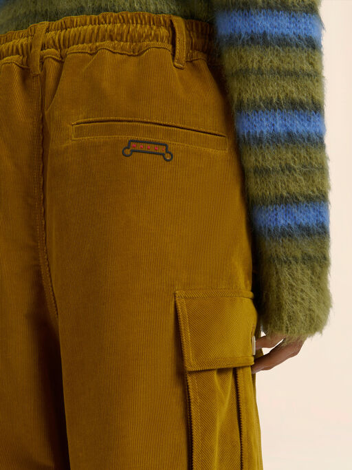 Pantalón cargo de pana marrón - Pantalones