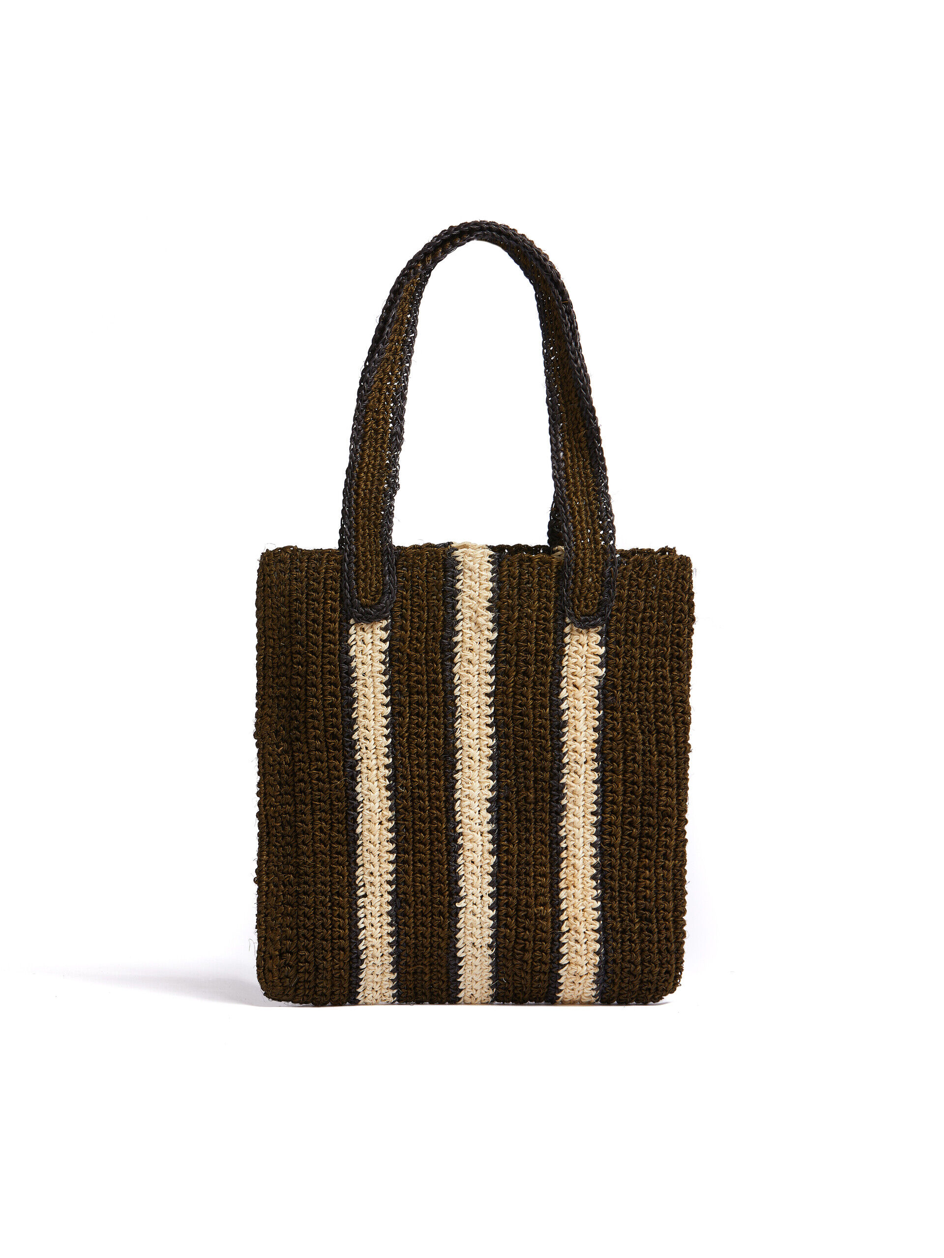 グリーン&ベージュストライプ MARNI MARKET FIQUE クロシェ