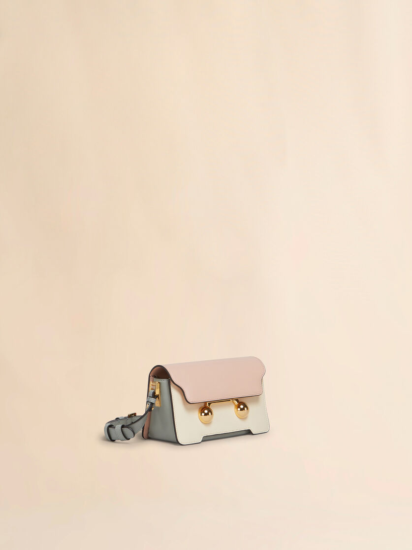 Blue, beige and light blue leather Trunkaroo Mini shoulder Bag - Shoulder Bags - Image 5