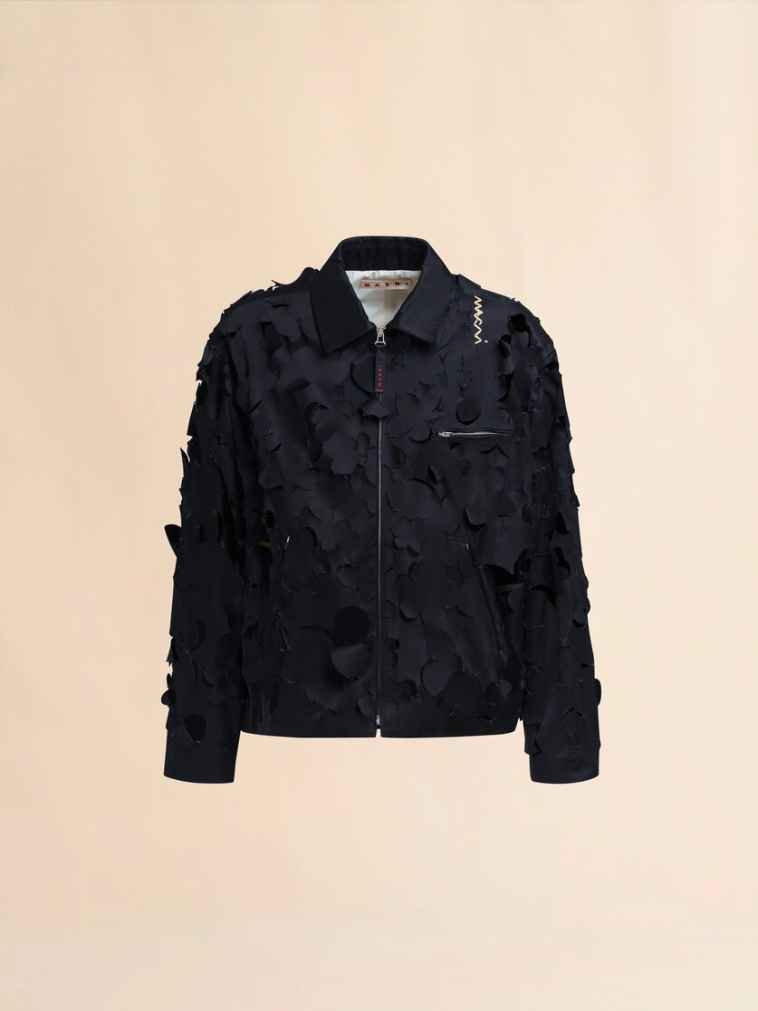 Duchess satin jacket with cut-out detail - Jackets - Image 1