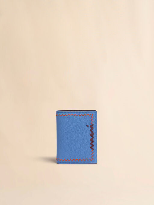 Light blue bi-fold wallet with Marni Symbol embroidery - Wallets