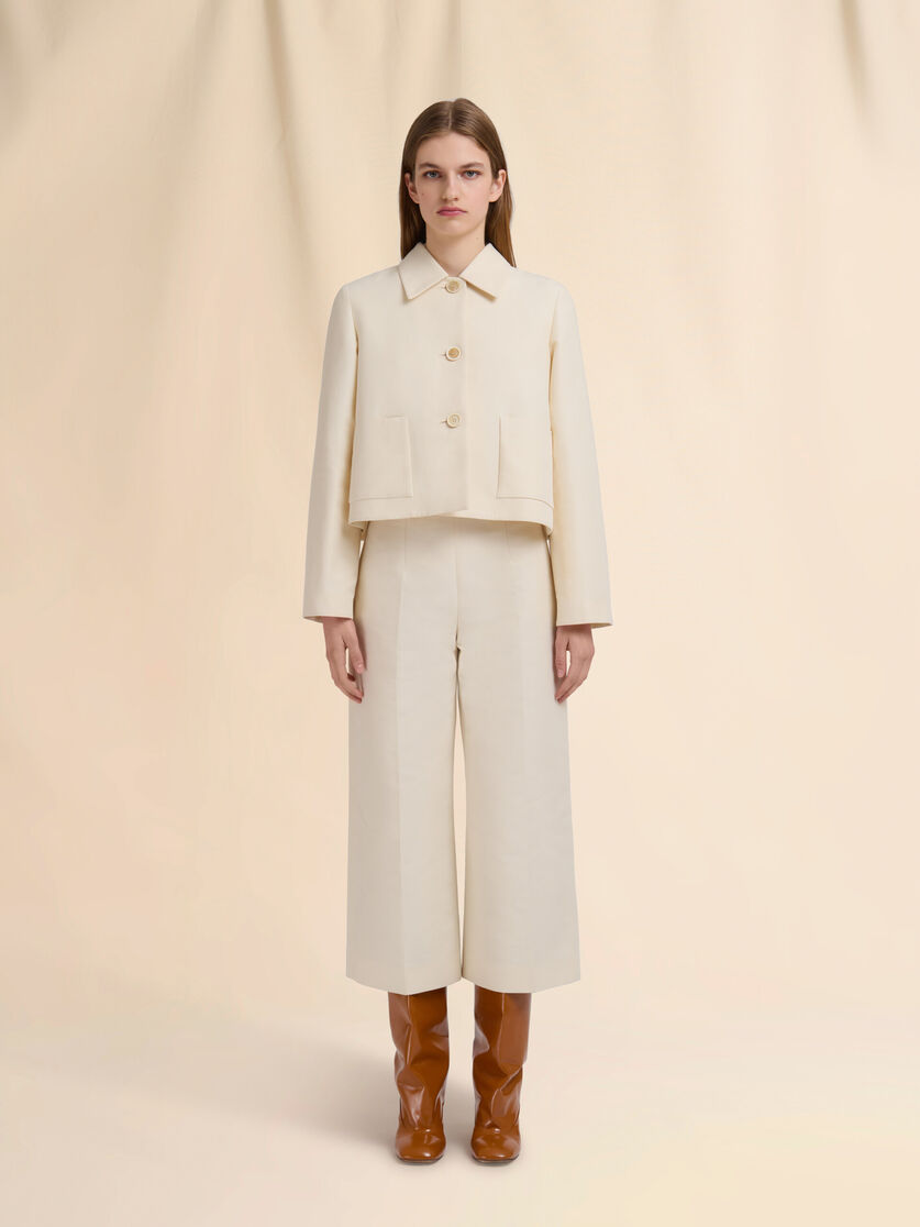 Cream cady jacket with pockets - Jackets - Image 2