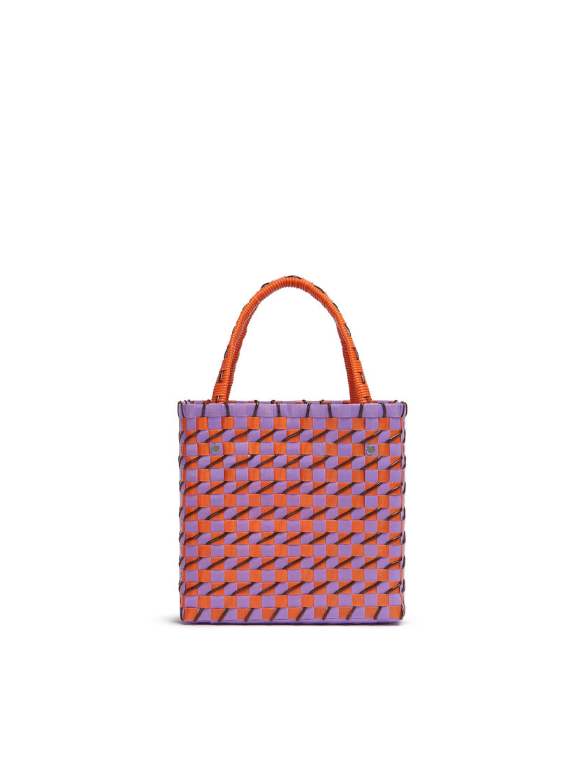 Brown Marni Market Diagonal Cable Mini Basket Bag - Shopping Bags - Image 3
