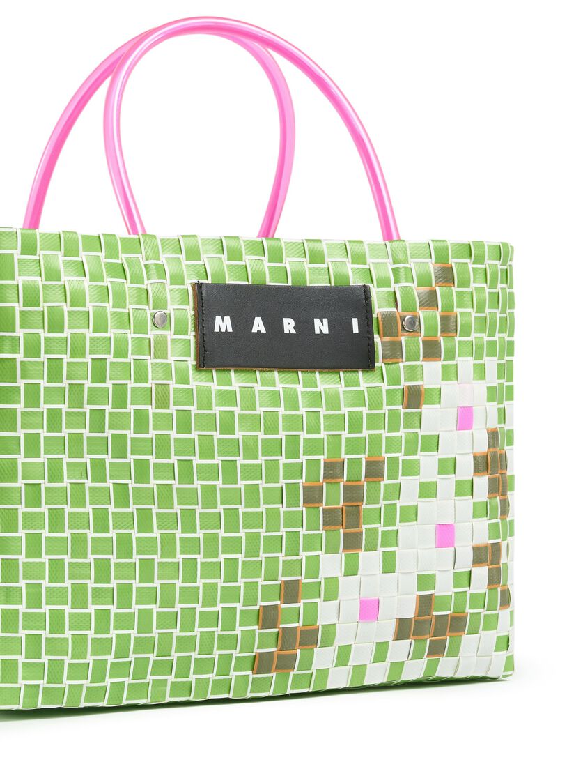 ロイヤルブルー MARNI MARKET FLOWER BASKET - ショッピングバッグ - Image 4