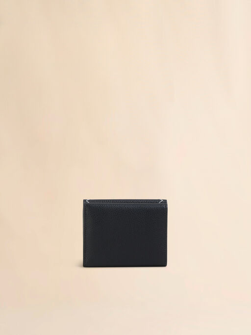Black leather trifold wallet with Marni Symbol logo - Wallets