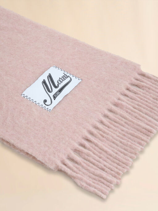 Light pink alpaca scarf - Scarves
