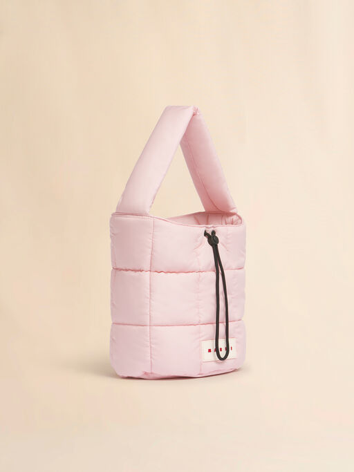 ピンク Puff バケットバッグ - ショルダーバッグ