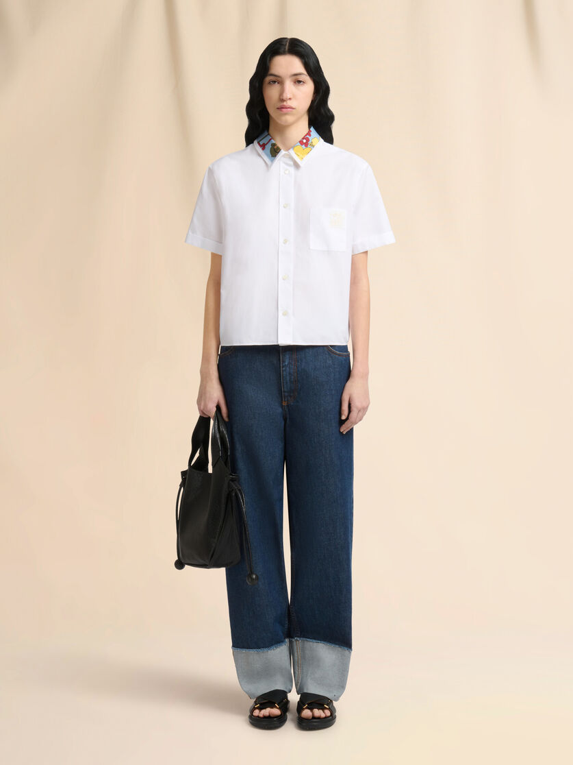 Black leather Trunkaroo Soft small tote bag, Image 2