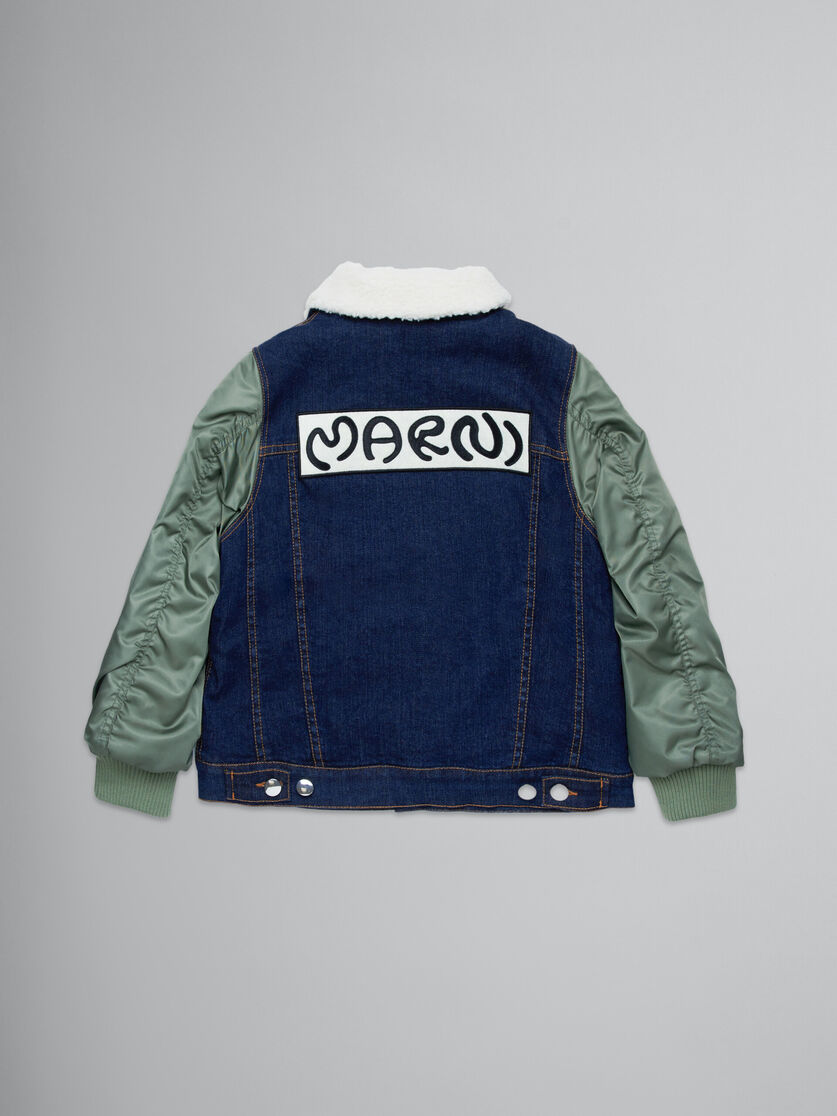 Denim jacket with bomber-style sleeves | Marni