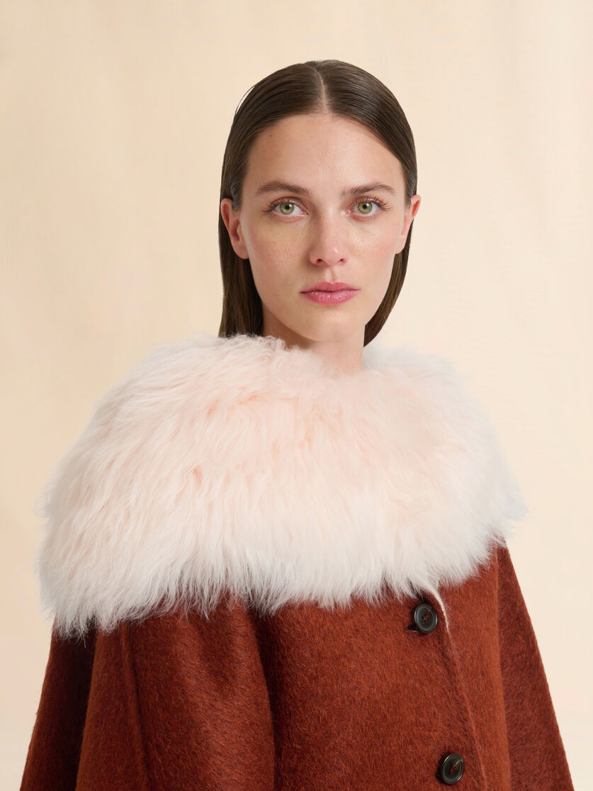 Pink shearling collar - Other accessories - Image 2