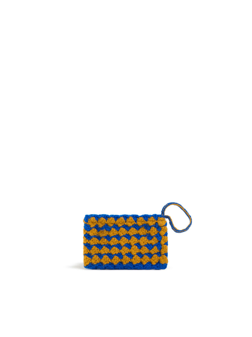 Black Crochet Marni Market Medium Chessboard Pouch - Accessories - Image 2