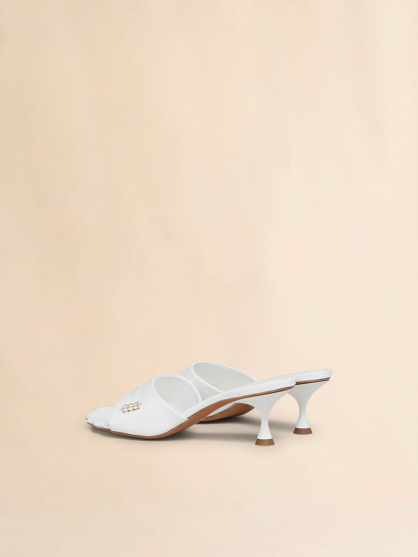 Black leather Moonlight sandal with sculpted toe - Sandals - Image 3